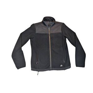 Aeropostale black full zip fleece jacket small